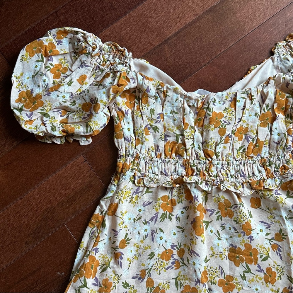 Astr White Ruffled Sundress - Picture 6 of 7